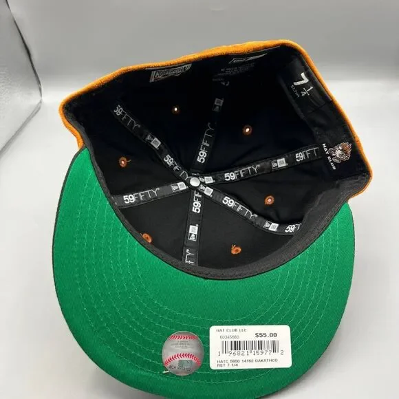 Oakland Athletics Hat Men 7‎ 1/4 Brown Hat Club 59Fifty New